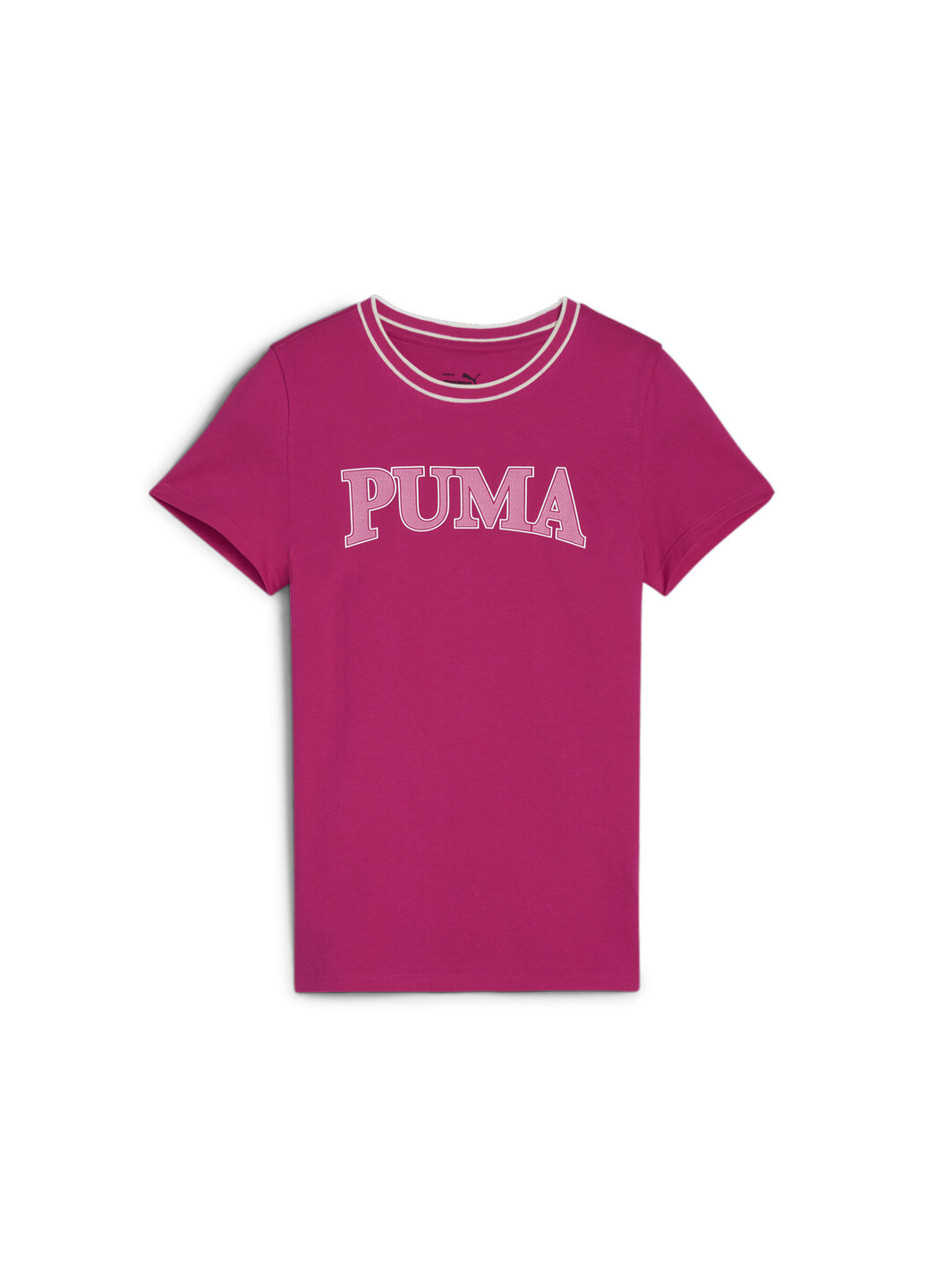 Розовая демисезонная детская футболка squad youth tee Puma