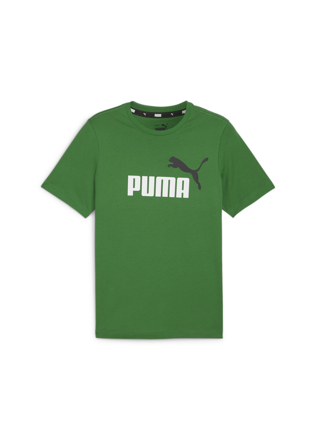 Зеленая футболка essentials+ 2 colour logo men's tee Puma