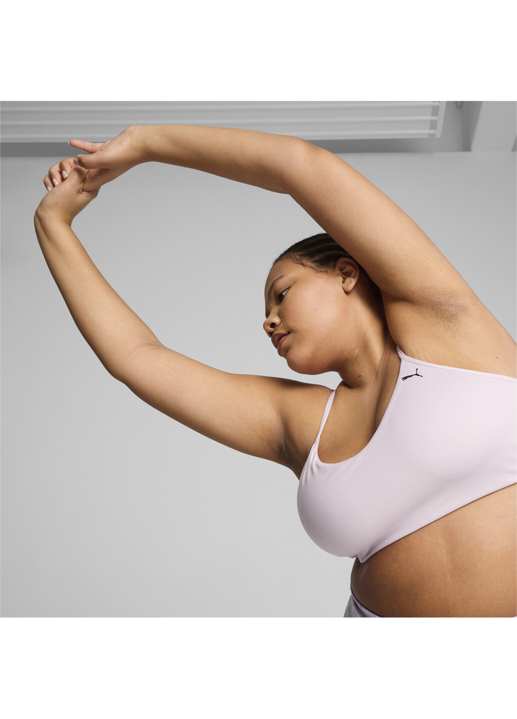 Пурпурный бра move yogini studio training bra Puma полиэстер, эластан