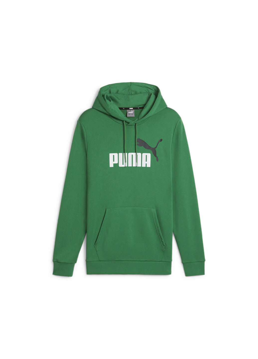 Толстовка Essentials+ Two-Tone Big Logo Men's Hoodie Puma - крой однотонный зеленый спортивный хлопок, полиэстер, эластан - (278611483)