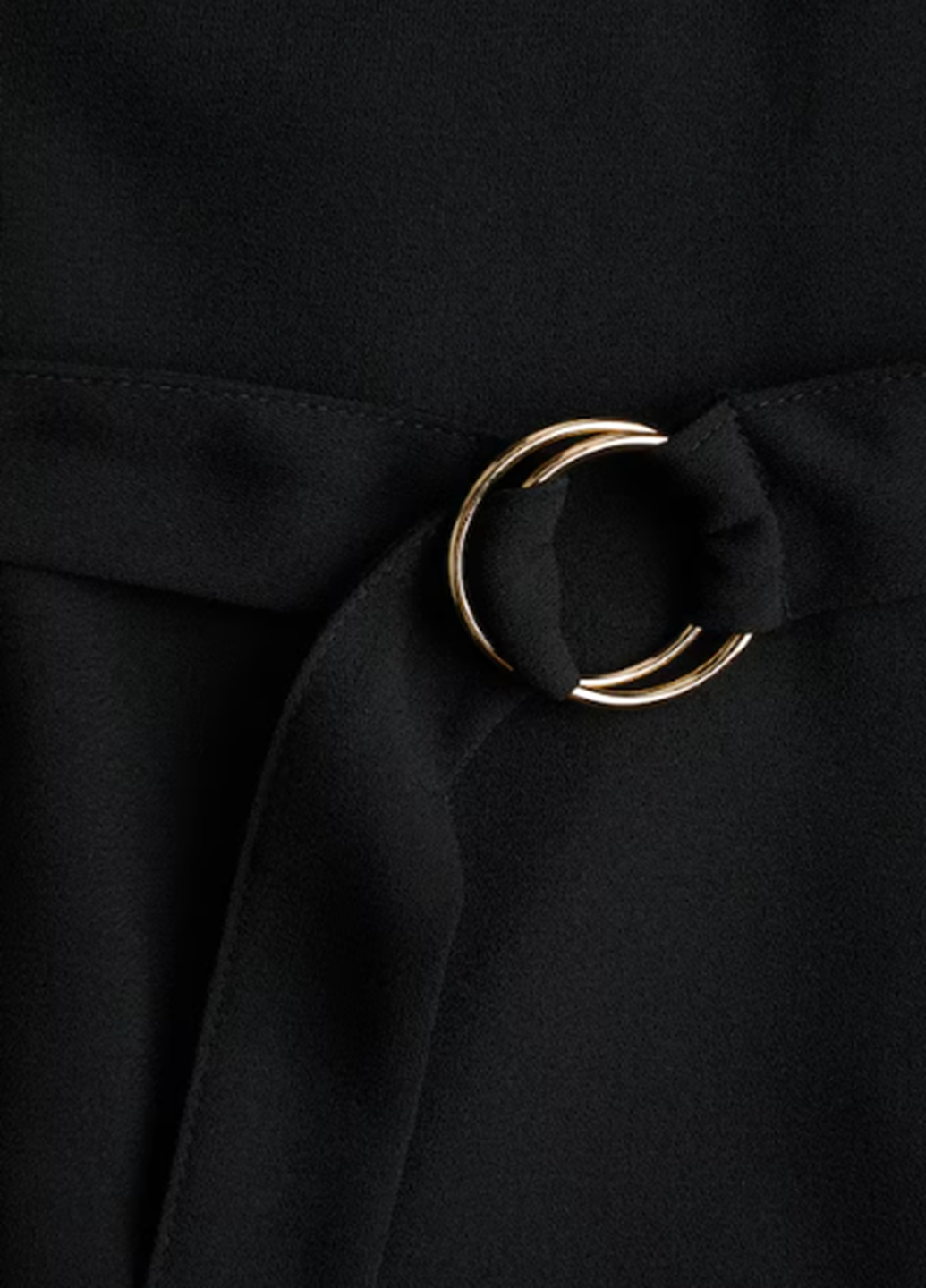 Черное повседневный платье H&M однотонное