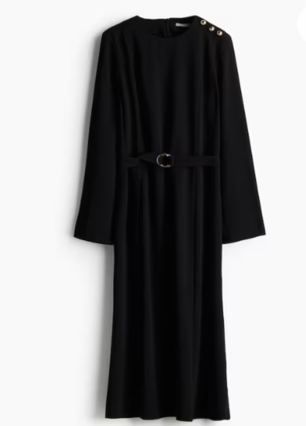 Черное повседневный платье H&M однотонное