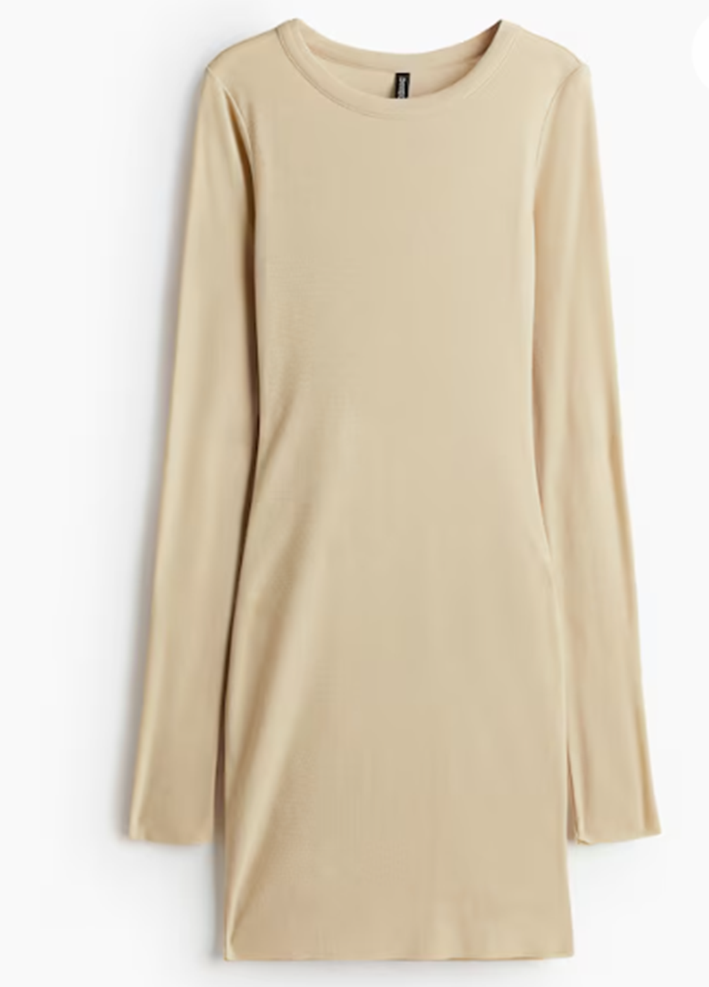 Бежевое повседневный платье H&M однотонное