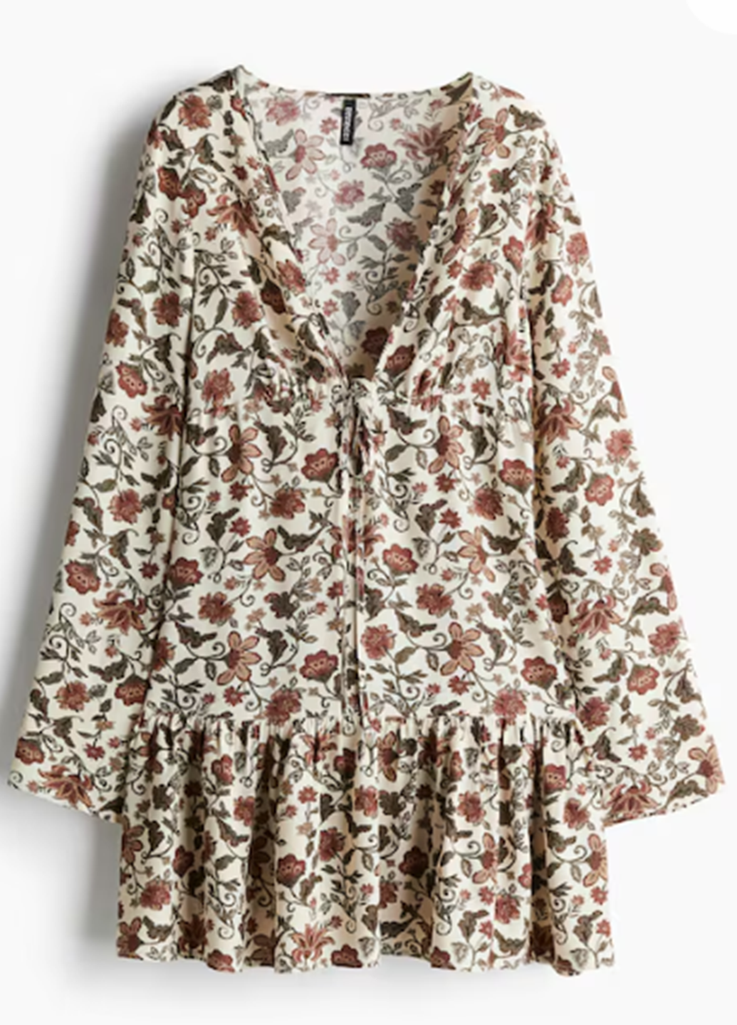 Світло-рожева повсякденний сукня H&M з квітковим принтом