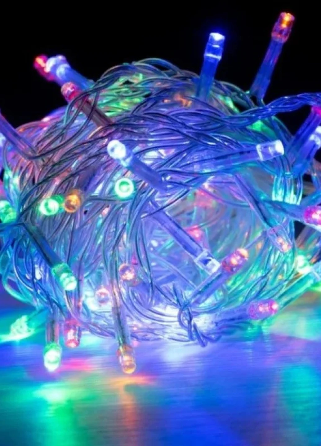 Світлодіодна гірлянда 100 LED прозорий провід мульті Brille 11100-01 (256602813)