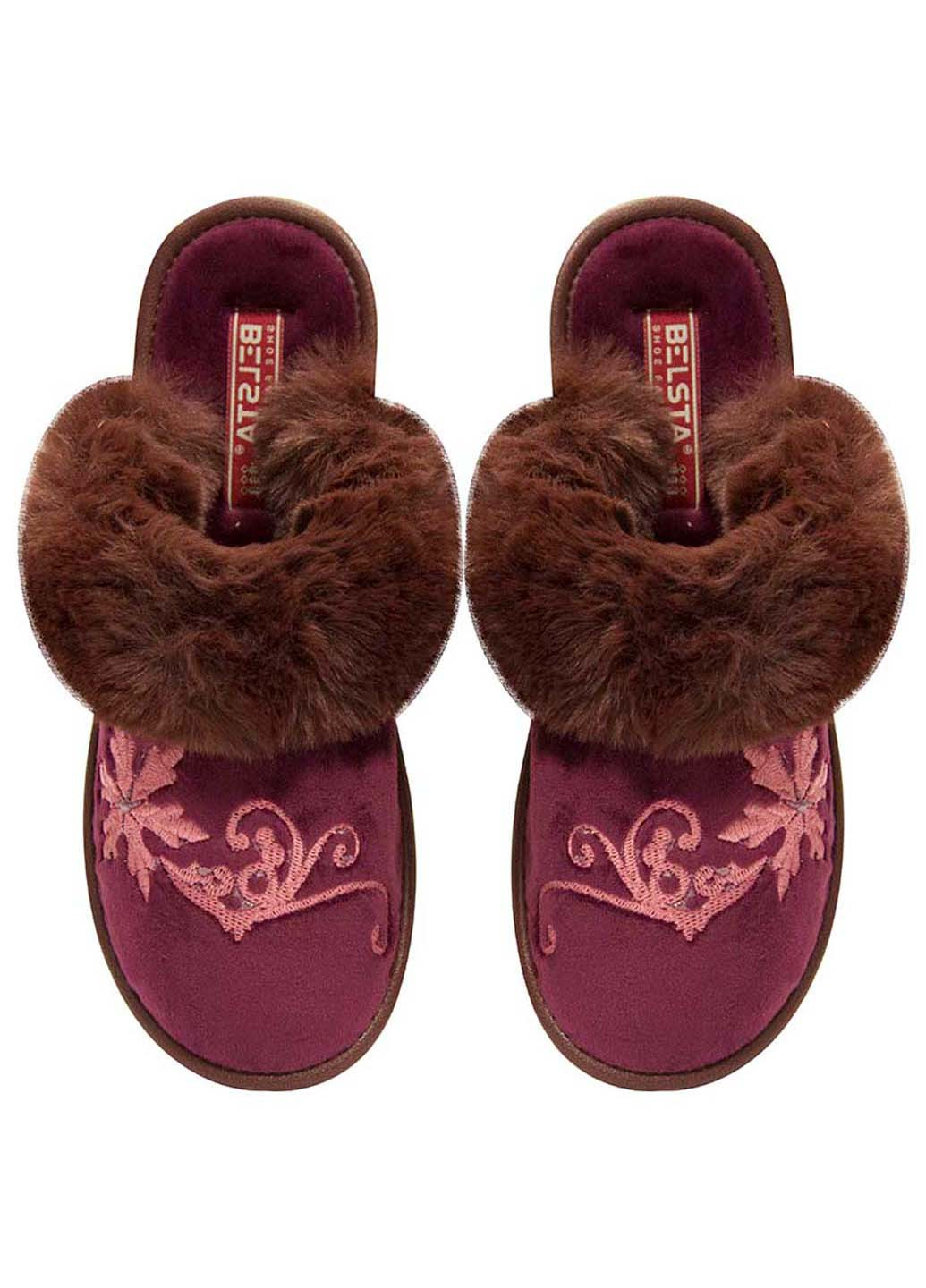 Бордовые тапочки Белста