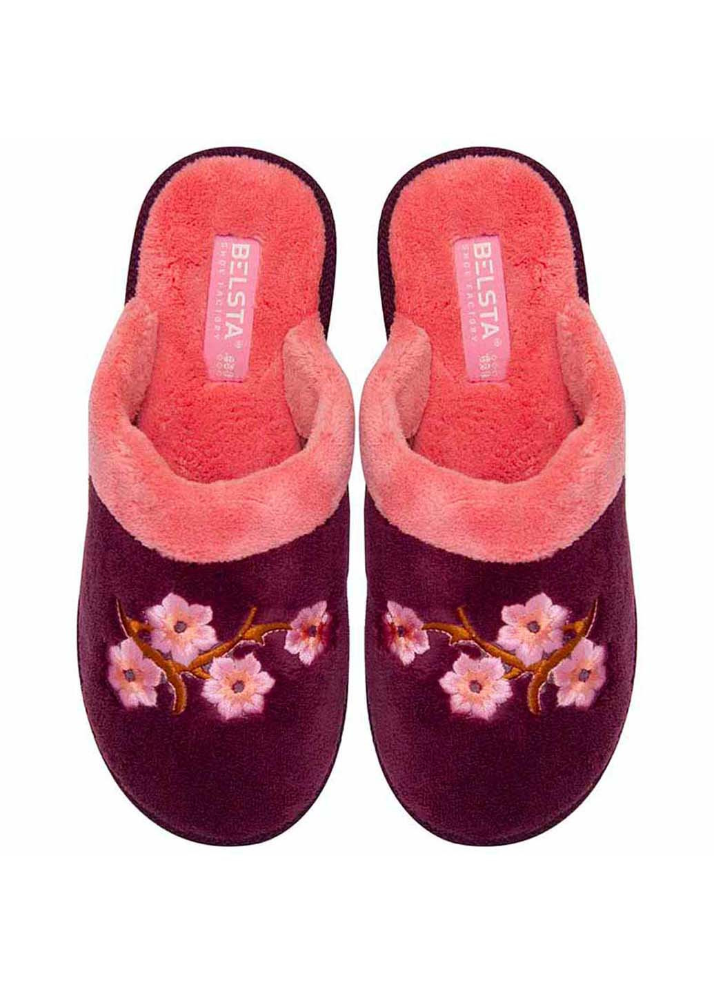 Бордовые тапочки Белста