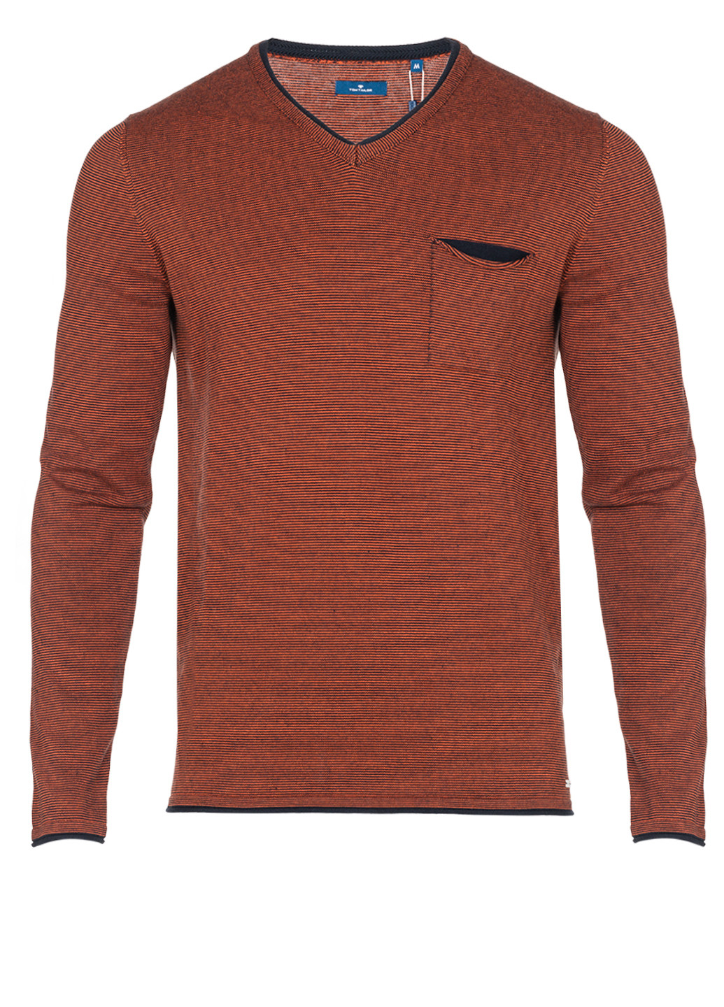 Оранжевый демисезонный мужской свитер пуловер пуловер Tom Tailor