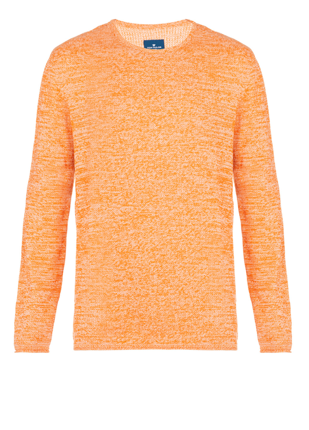 Оранжевый демисезонный мужской оранжевый свитер мелкой вязки джемпер Tom Tailor