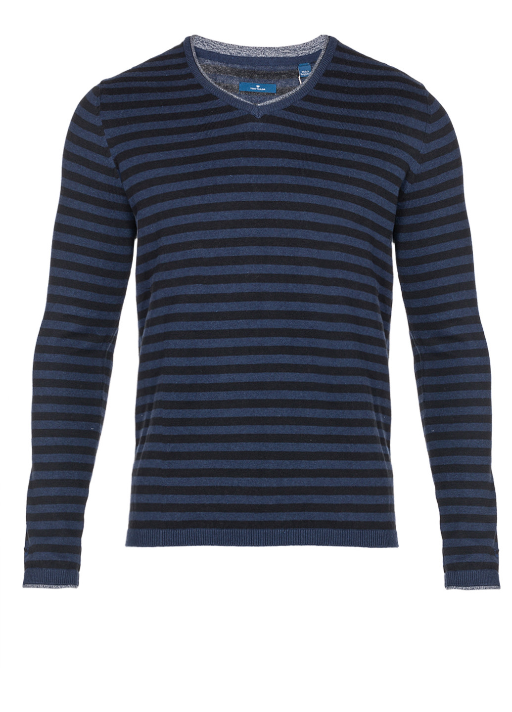 Синій демісезонний чоловічий синій светр пуловер джемпер Tom Tailor