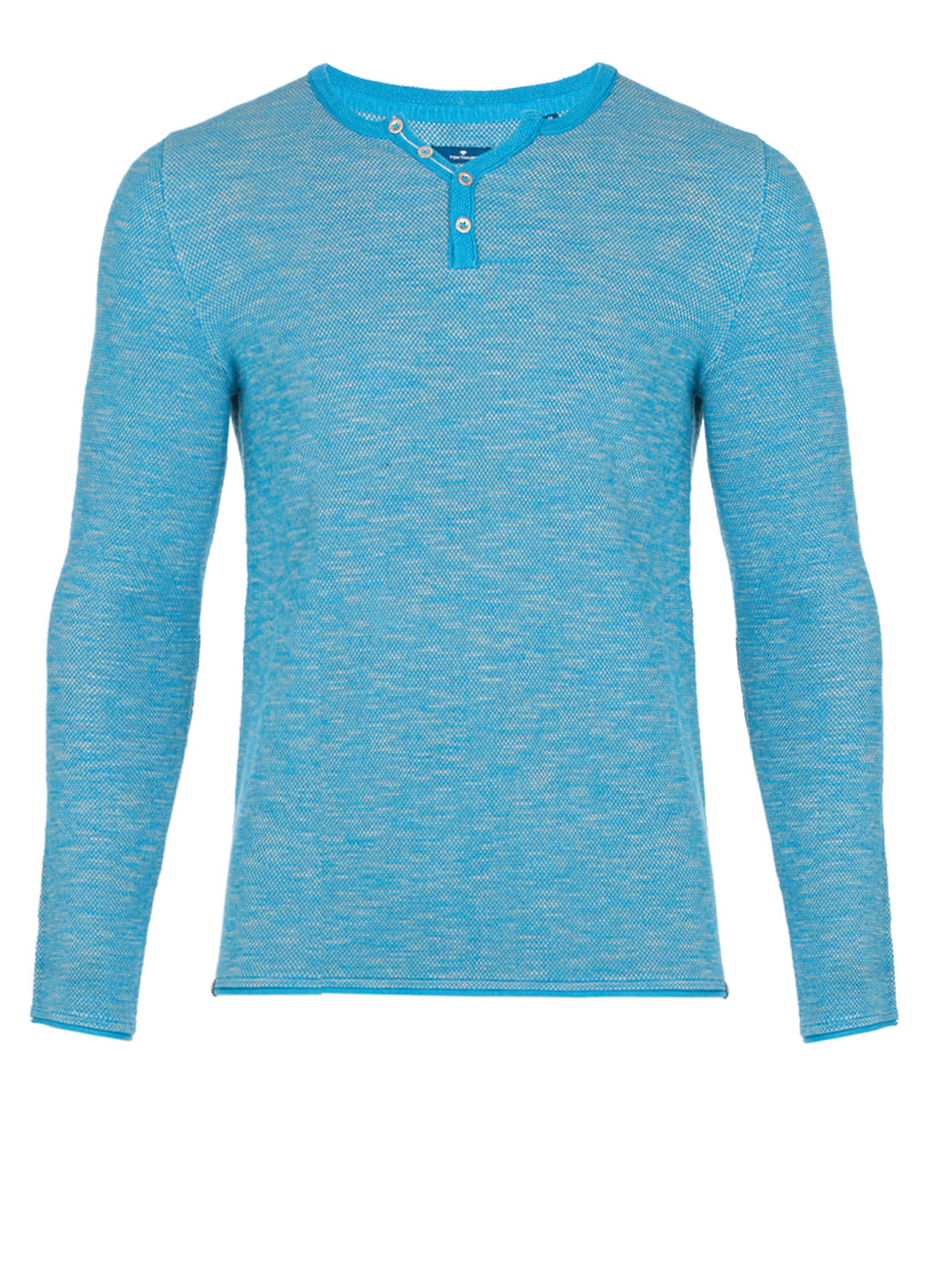 Голубой демисезонный мужской джемпер пуловер Tom Tailor