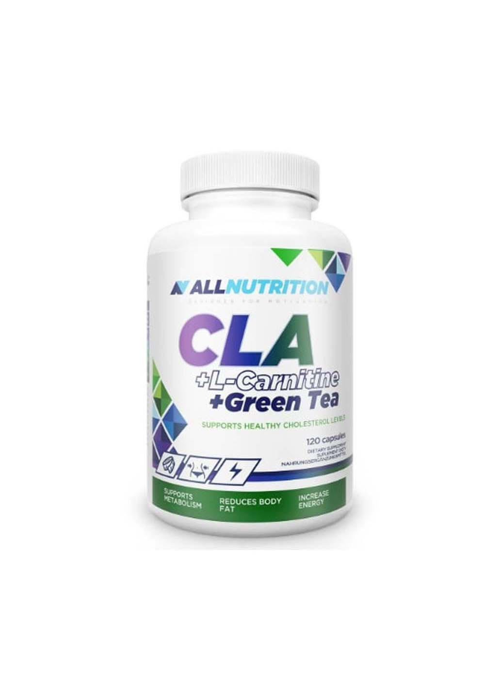 Комплексный жиросжигатель CLA + L-Carnitine + Green Tea 120 Caps Allnutrition (256602560)