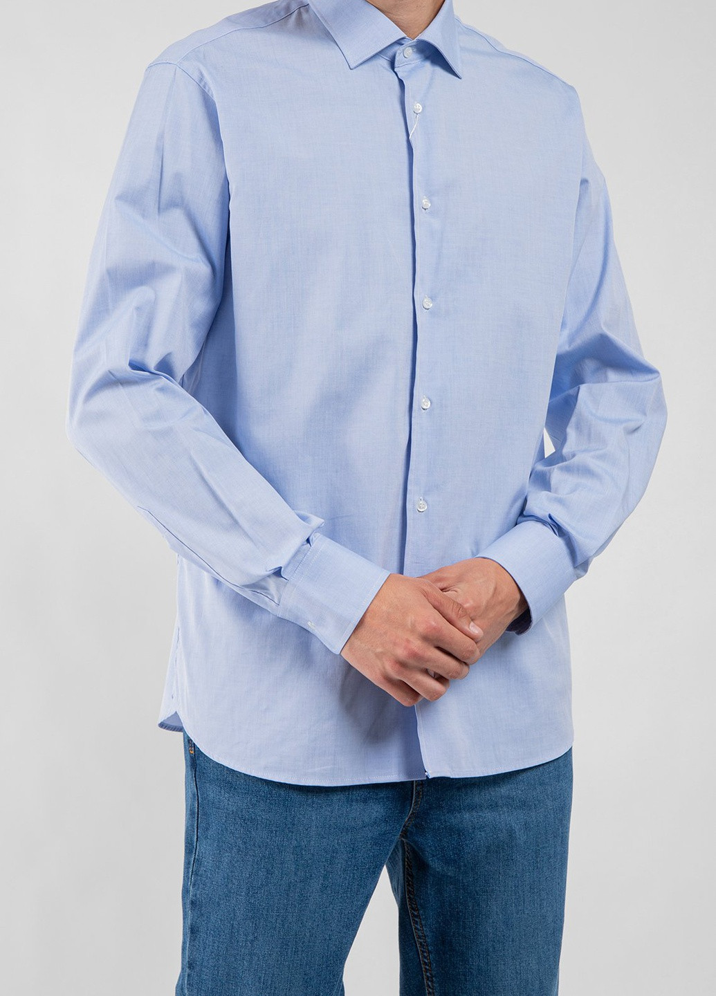 Голубой кэжуал рубашка Profilo Esclusivo