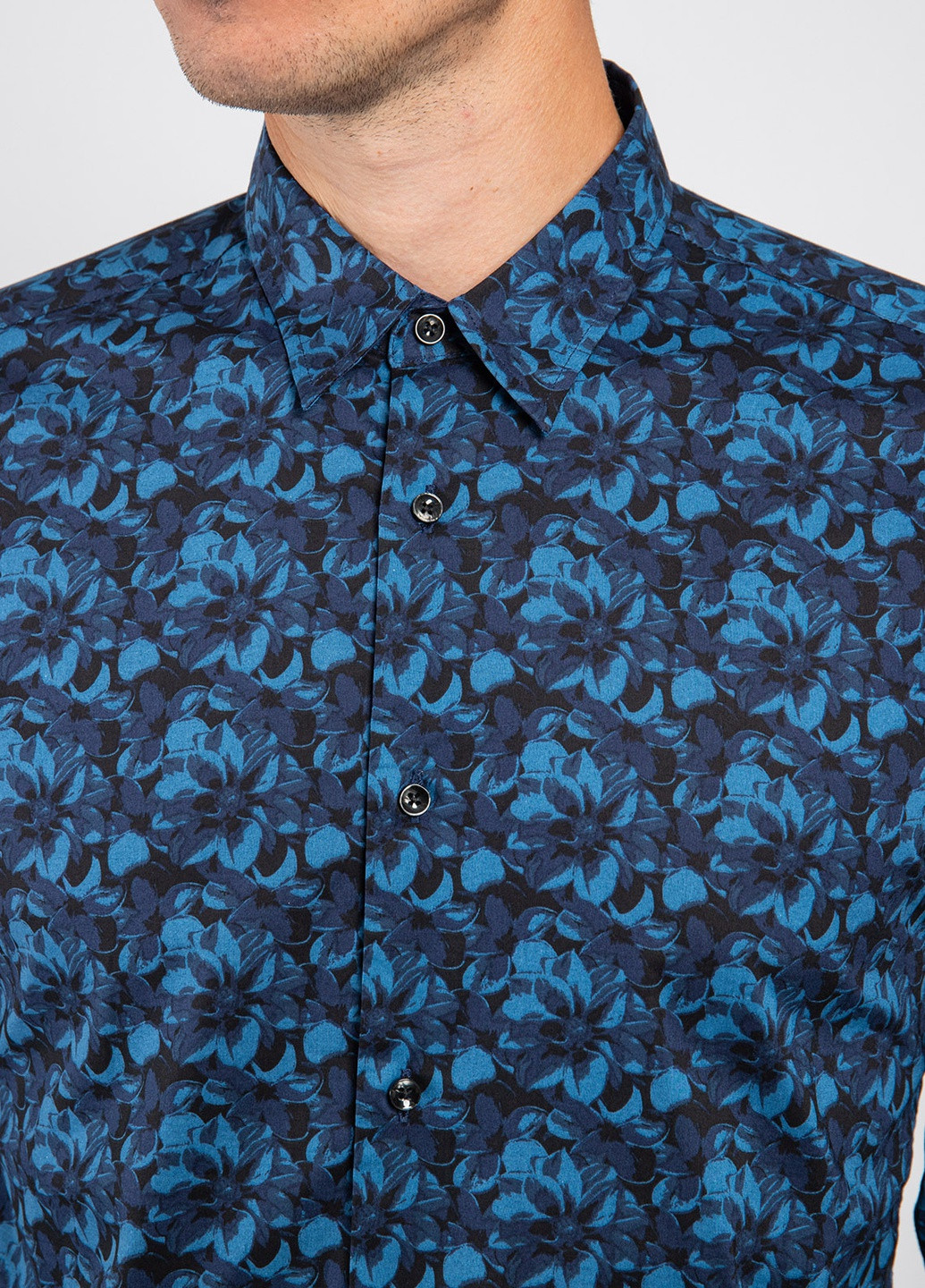 Синяя кэжуал рубашка Antony Morato