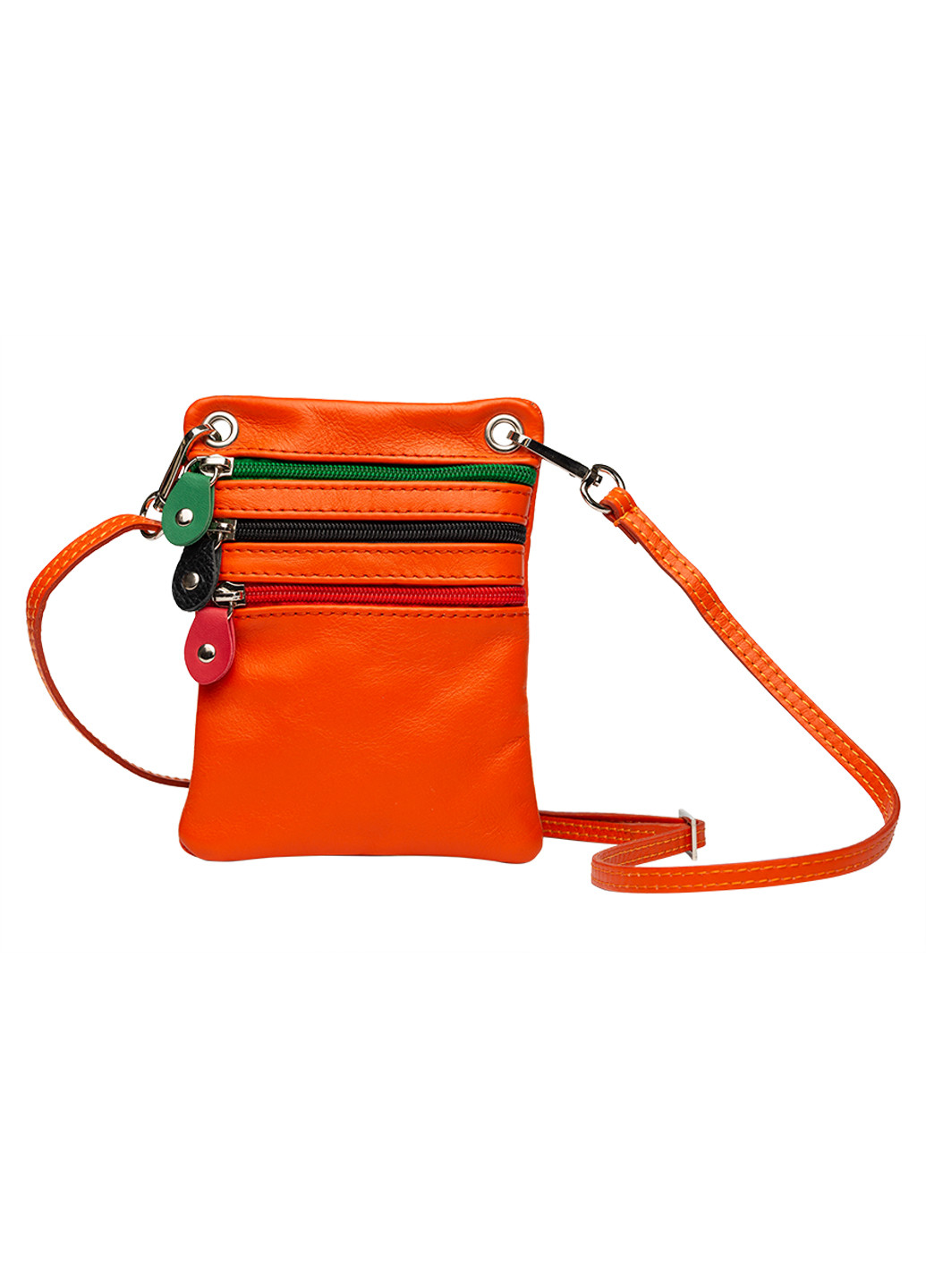 Женская оранжевая сумка на длинном ремне через плечо Donatella (256621954)