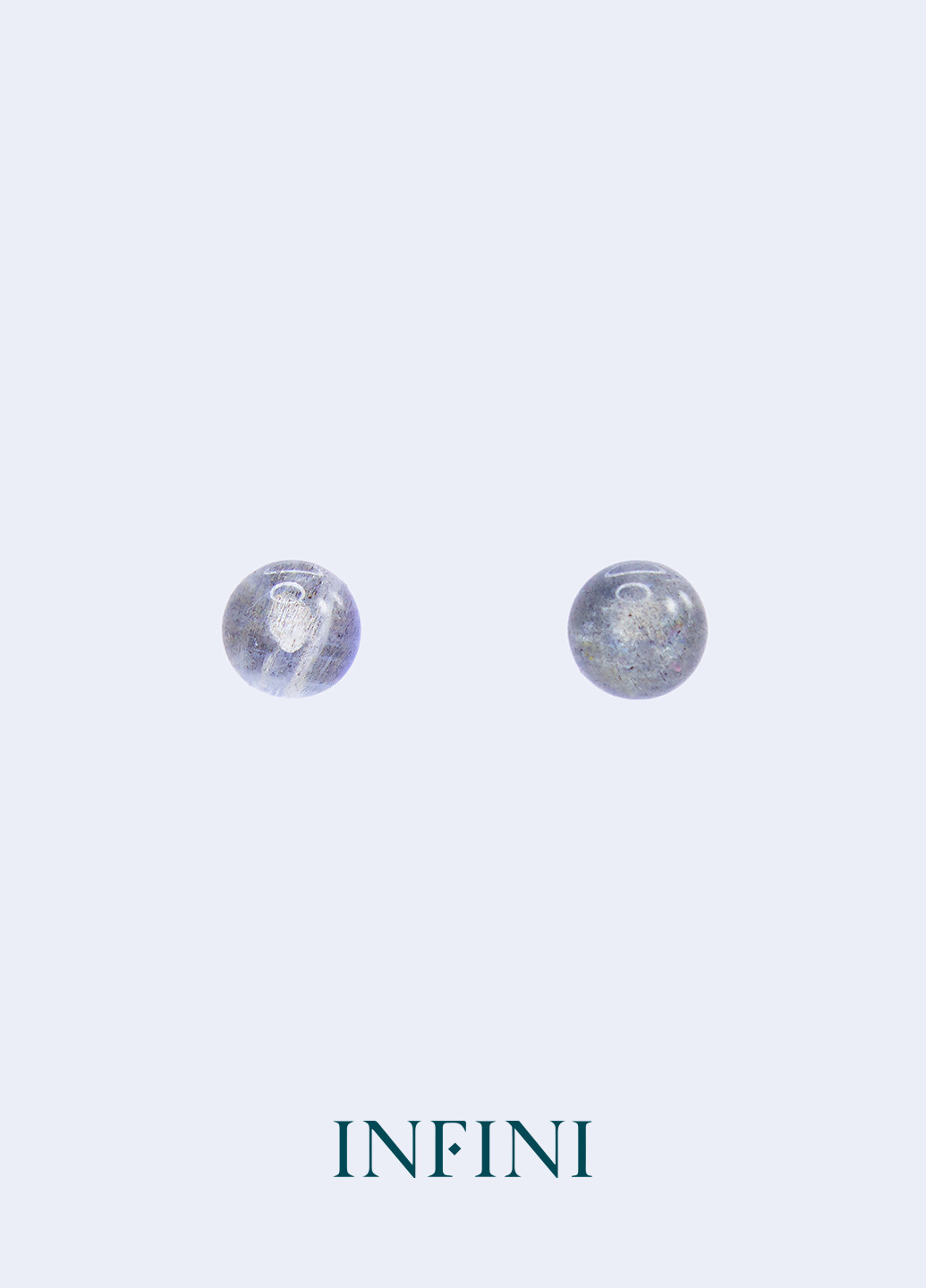 Серьги серебряные с лунным камнем Infini (256615148)
