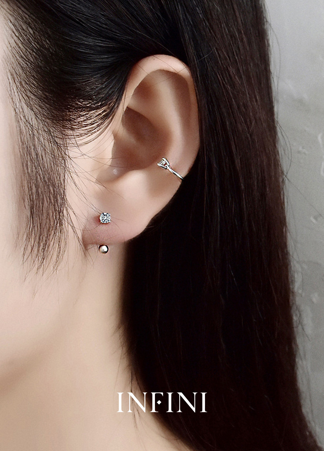 Серьги серебряные Infini (256615137)