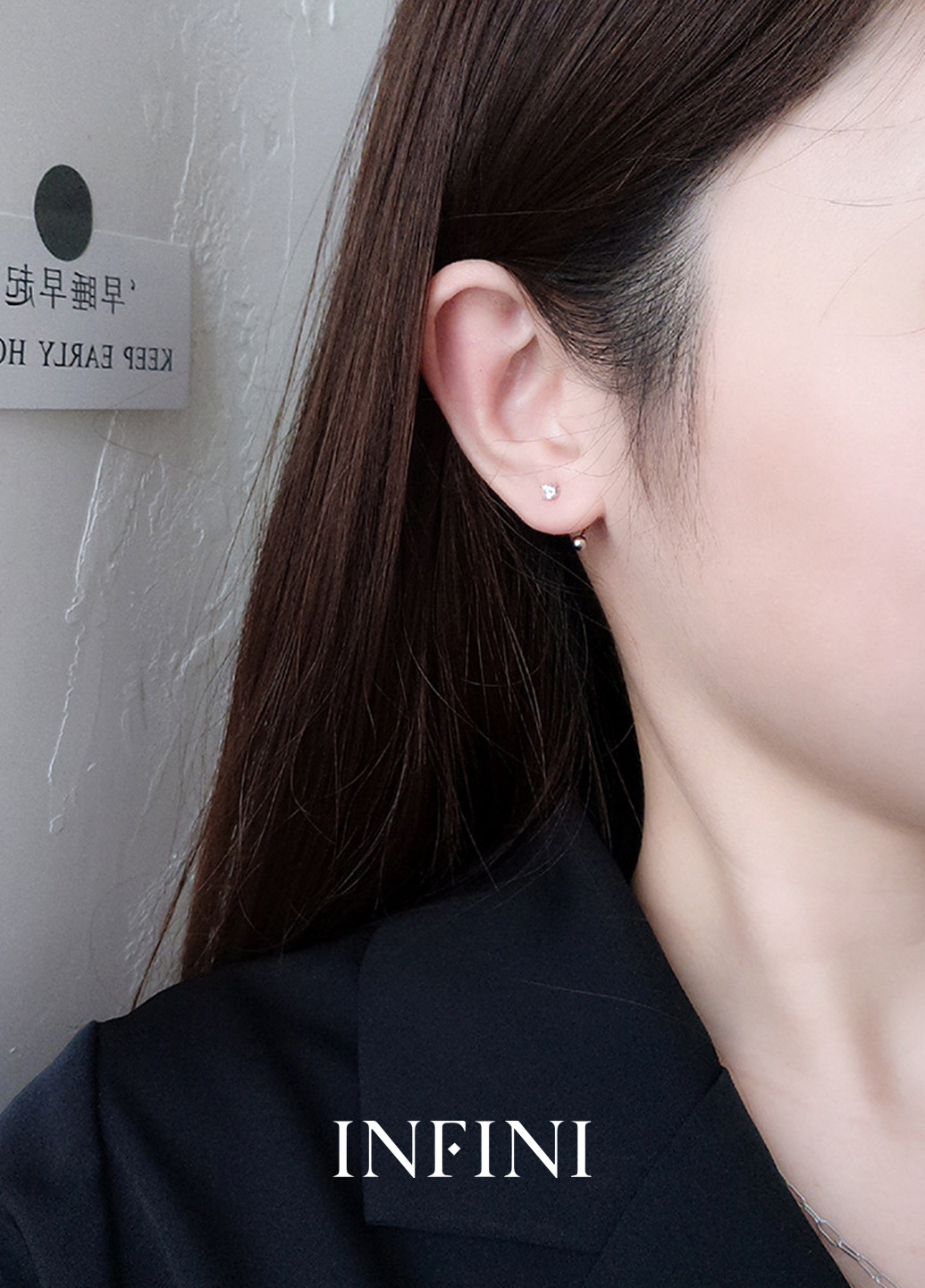 Серьги серебряные Infini (256615137)