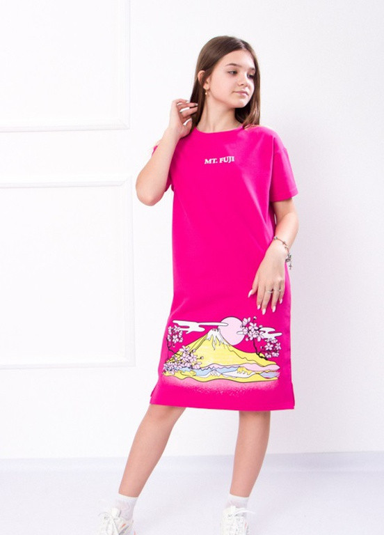 Темно-розовое платье для девочки (подростковое) р. 134 желтый носи своє (-057-33-v0) Носи своє (256627230)