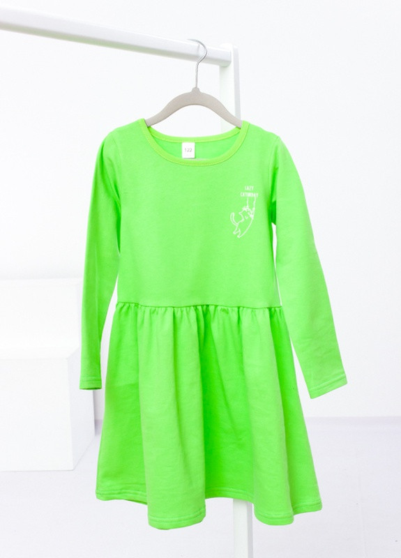 Салатова сукня для дівчинки 110 салатовий (котик) носи своє (-023-33-1-v20) Носи своє (256627133)