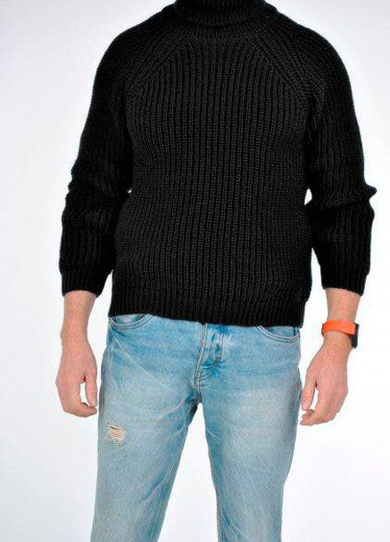 Чорний зимовий теплий светр Berta Lucci