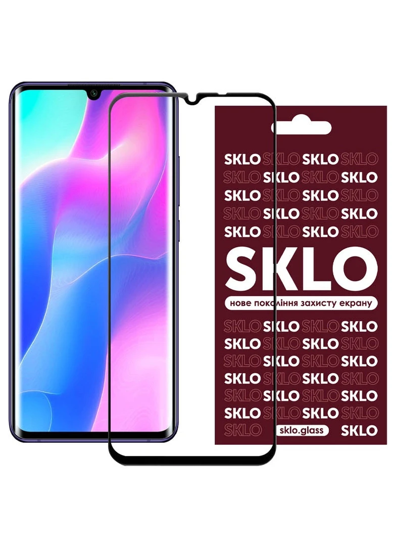 Захисне скло 3D (full glue) для Xiaomi Mi 10 Lite Чорний (is_00000036564_1) SKLO (256628012)