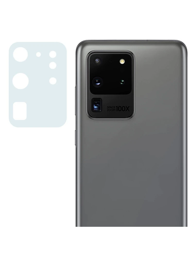 Гибкое защитное стекло 0.18mm на камеру (тех.пак) для Samsung Galaxy S20 Ultra Прозрачный (is_00000035512_2) Epik (256627923)