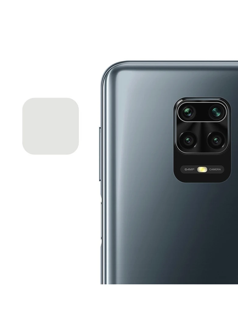 Гибкое защитное стекло 0.18mm на камеру (тех.пак) для Xiaomi Redmi Note 9s/Note 9 Pro/Note 9 Pro Max Прозрачный Epik (256627753)