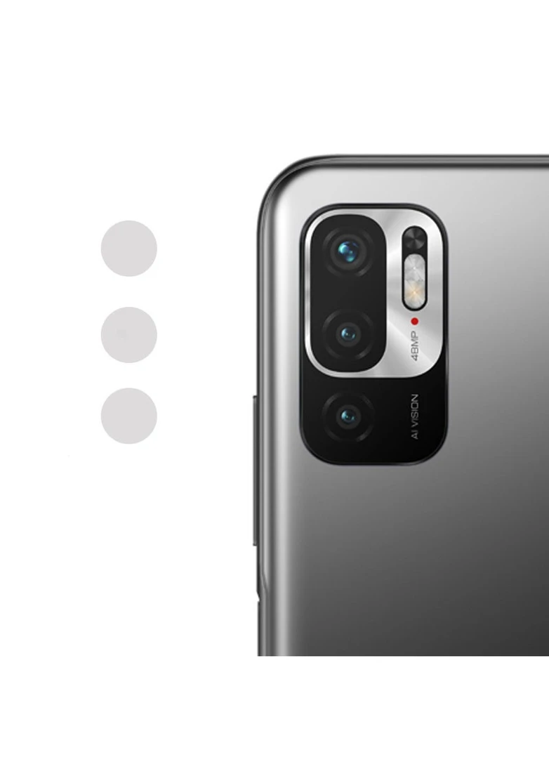 Гибкое защитное стекло 0.18mm на камеру (тех.пак) для Xiaomi Redmi Note 10 5G / Poco M3 Pro Прозрачный (is_00000048360_1) Epik (256627909)