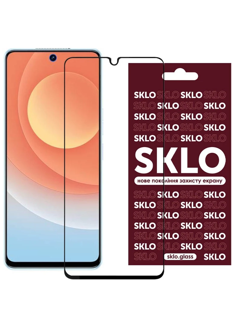 Захисне скло 3D (full glue) для TECNO Camon 19 Neo (CH6i) Чорний (is_00000057401_1) SKLO (256627976)