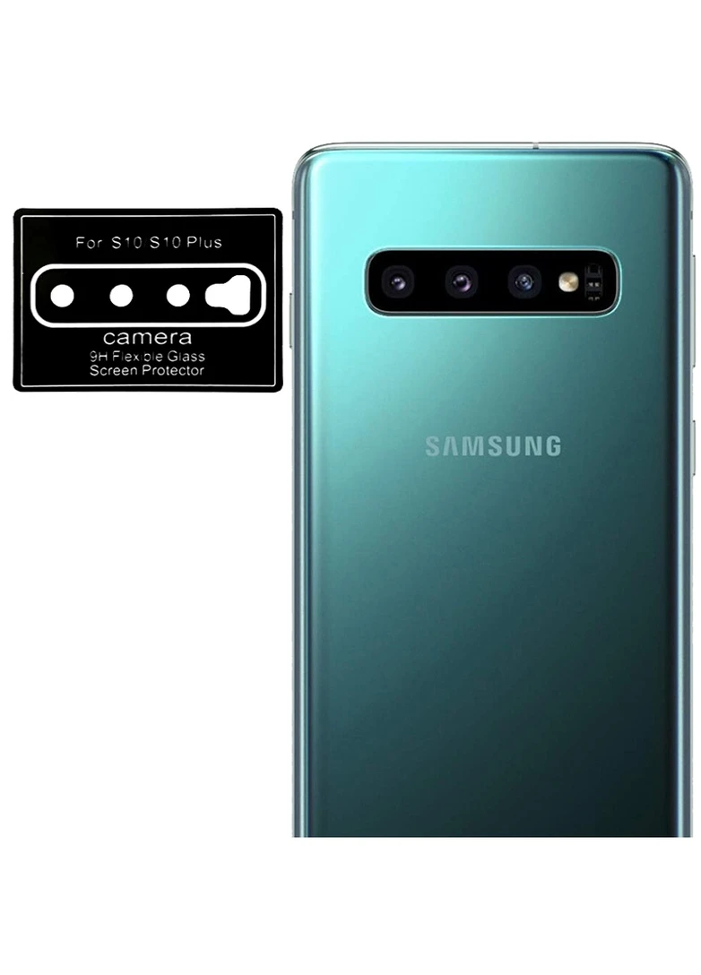 Гнучке захисне скло 0.18mm на камеру (тех.пак) для Samsung Galaxy S10 / S10+ Чорний (is_00000035508_1) Epik (256627892)