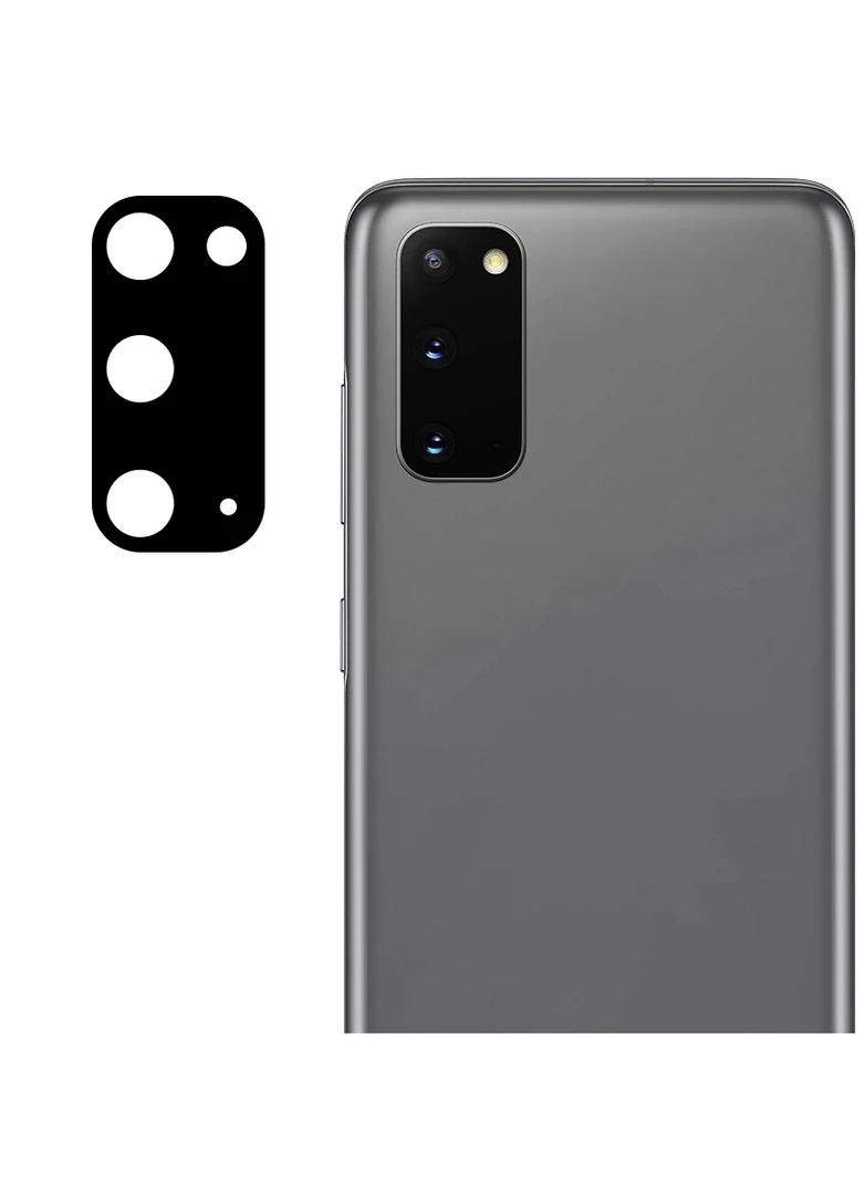 Гибкое защитное стекло 0.18mm на камеру (тех.пак) для Samsung Galaxy S20 Черный (is_00000035510_1) Epik (256627824)