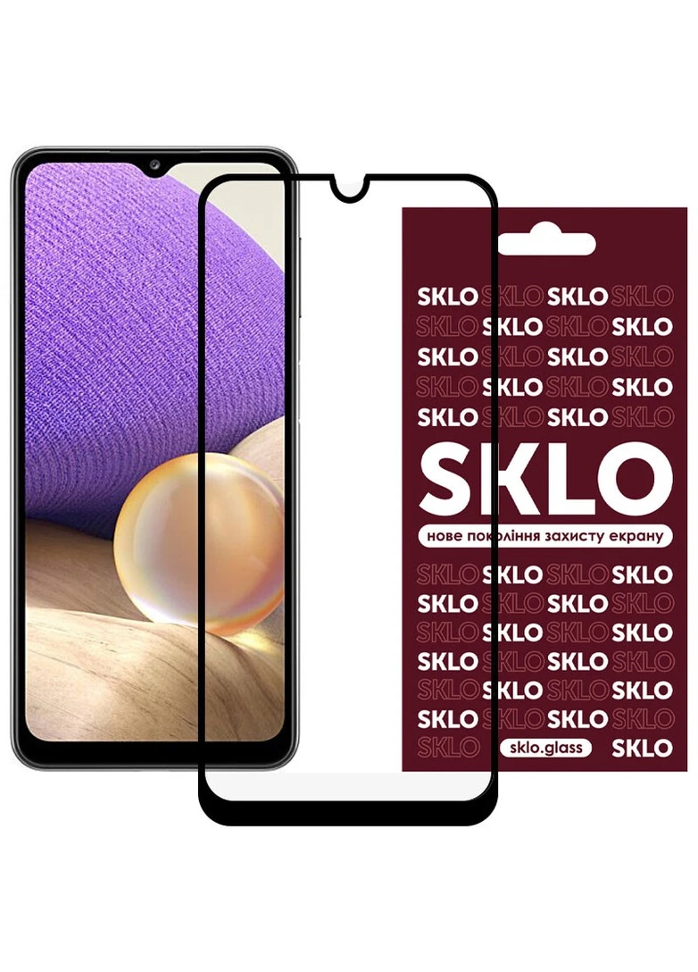 Защитное стекло 3D (full glue) для Samsung Galaxy A73 5G Черный (is_00000054375_1) SKLO (256628077)