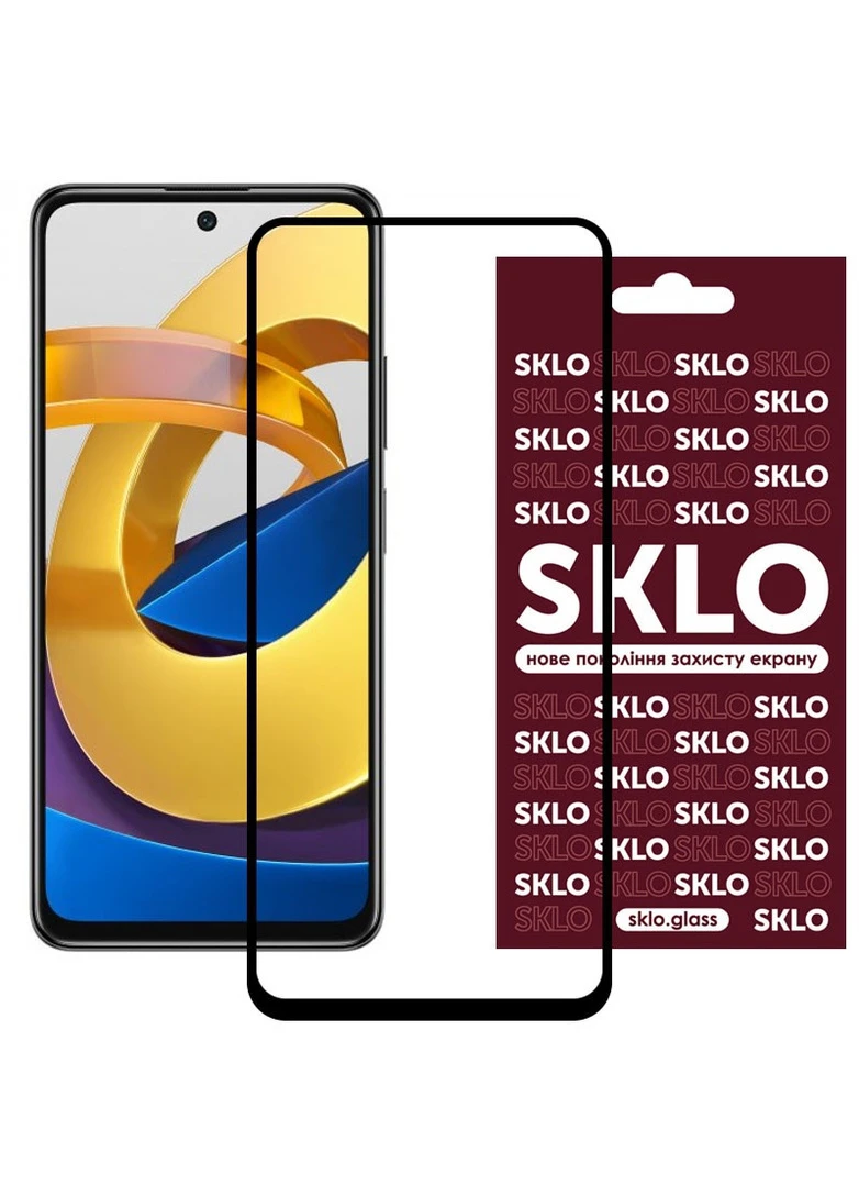 Захисне скло 3D (full glue) для Xiaomi Poco M4 Pro 5G Чорний (is_00000052144_1) SKLO (256628069)