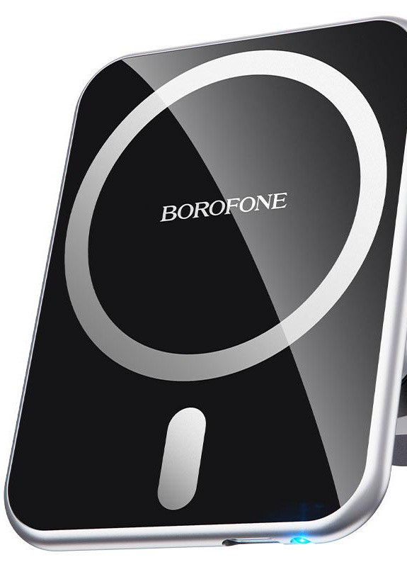 Автомобильный держатель телефона с беспроводной зарядкой 15W BH43 Xperience для iPhone Черный Borofone (256629039)