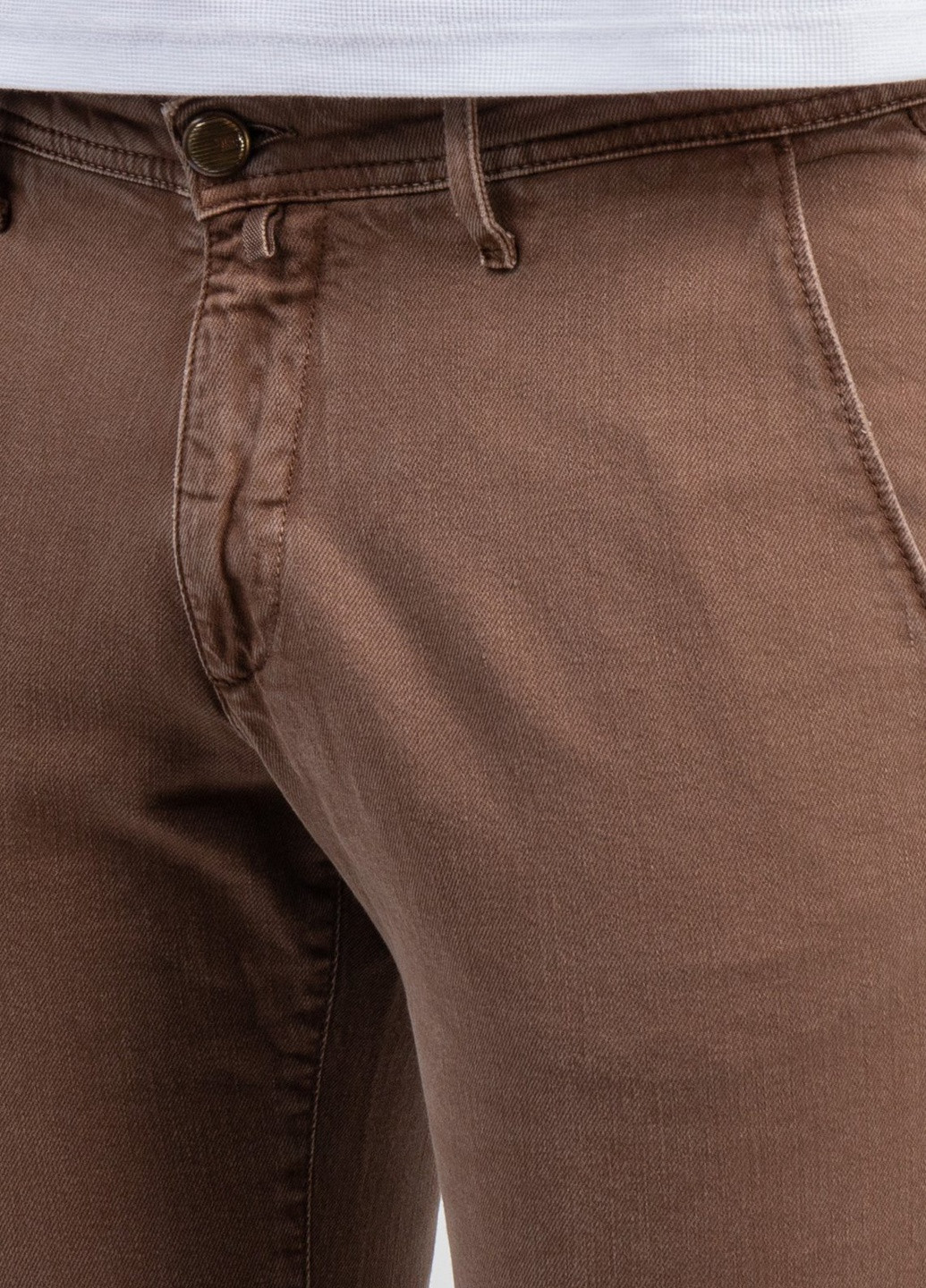 Коричневые демисезонные коричневые джинсы skinny Briglia 1949