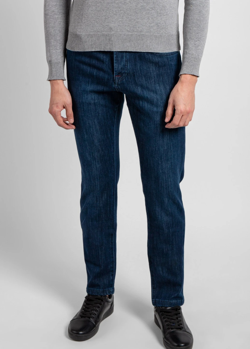 Синие демисезонные синие джинсы skinny Kiton