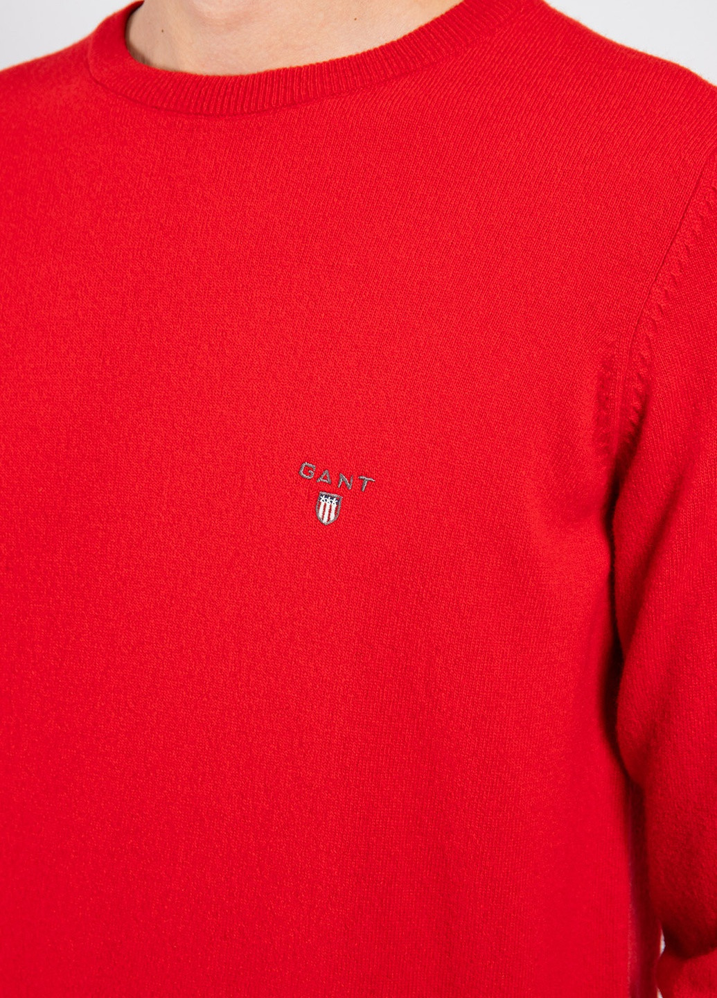 Красный демисезонный красный шерстяной джемпер Gant