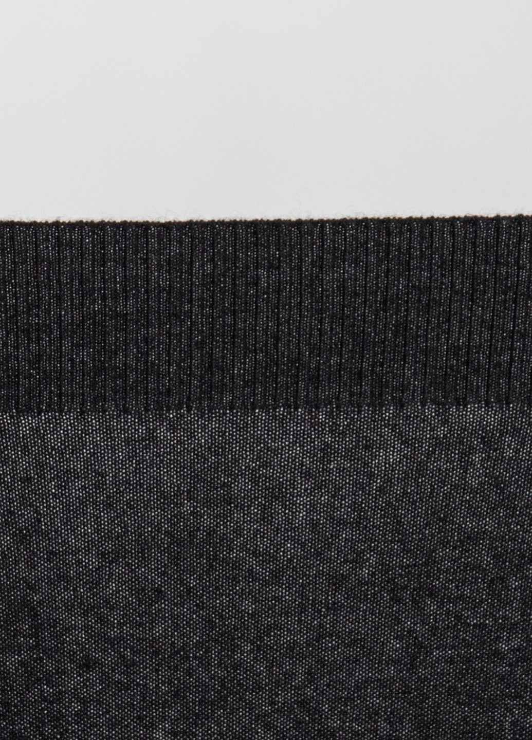 Черный демисезонный графитовый хлопковый пуловер Malo
