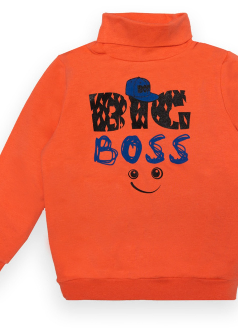 Оранжевый зимний детский свитер для мальчика sv-22-2-10 *big boss* Габби