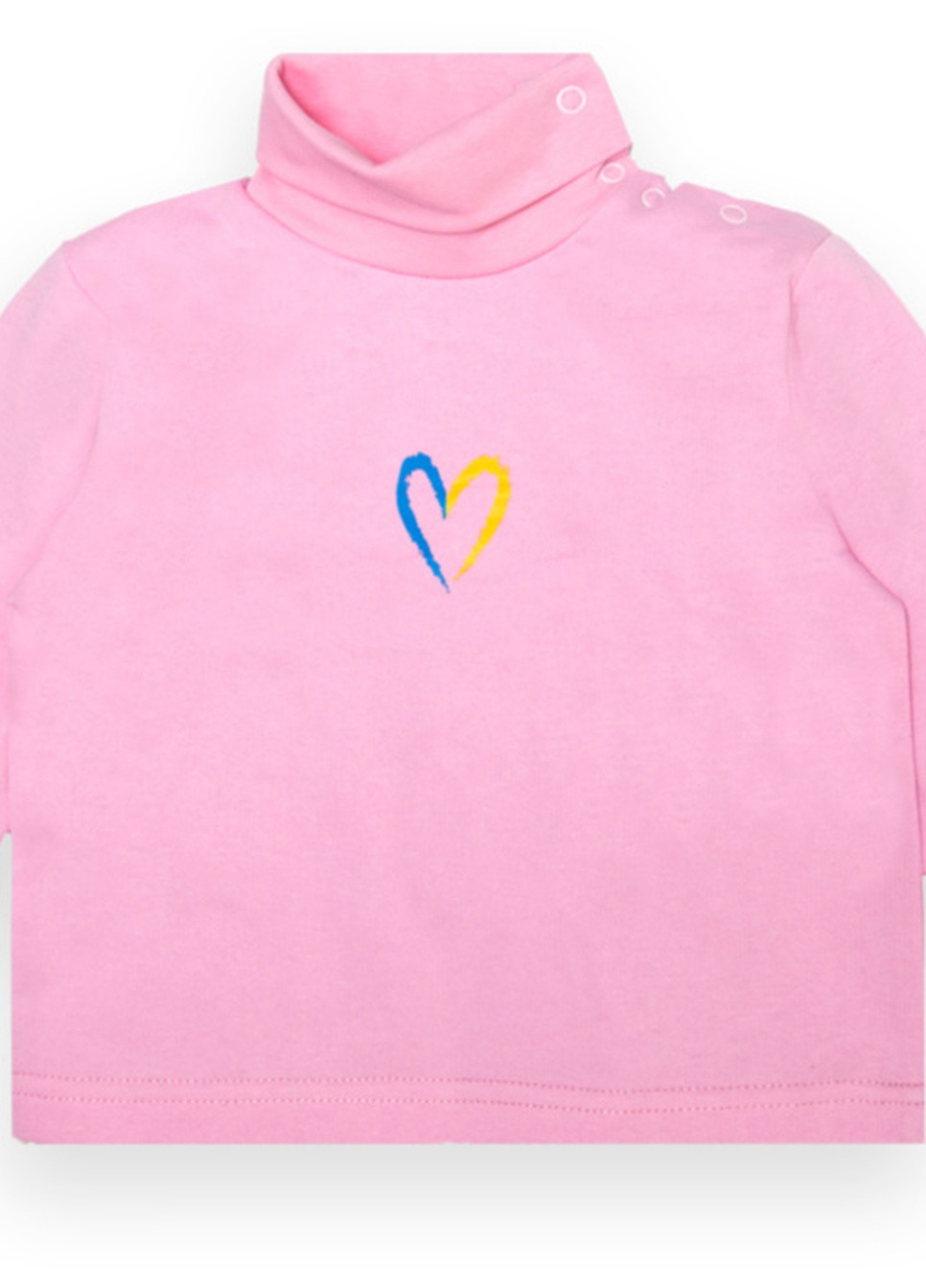 Розовый зимний детский свитер для девочки *сердечко* Габби