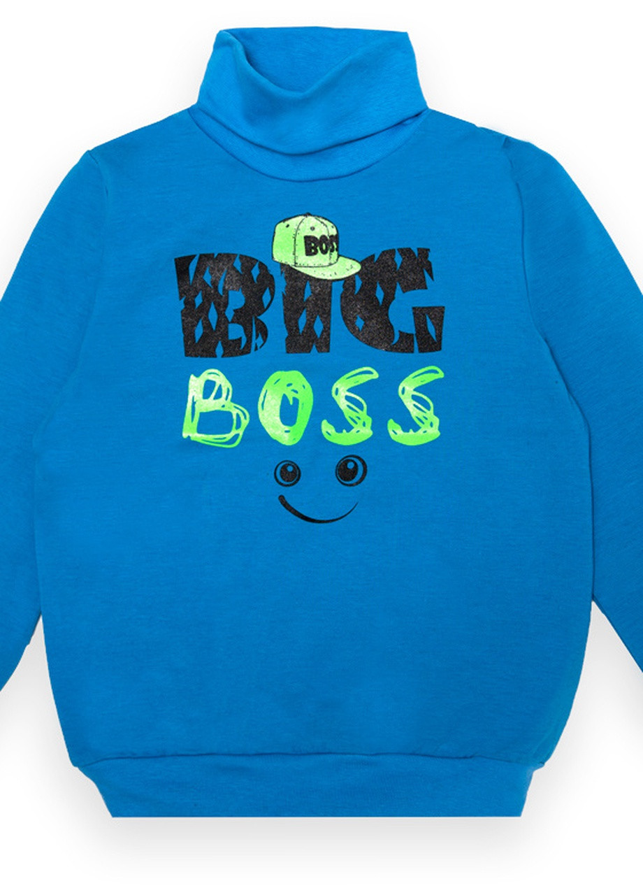 Синий зимний детский свитер для мальчика sv-22-2-10 *big boss* Габби