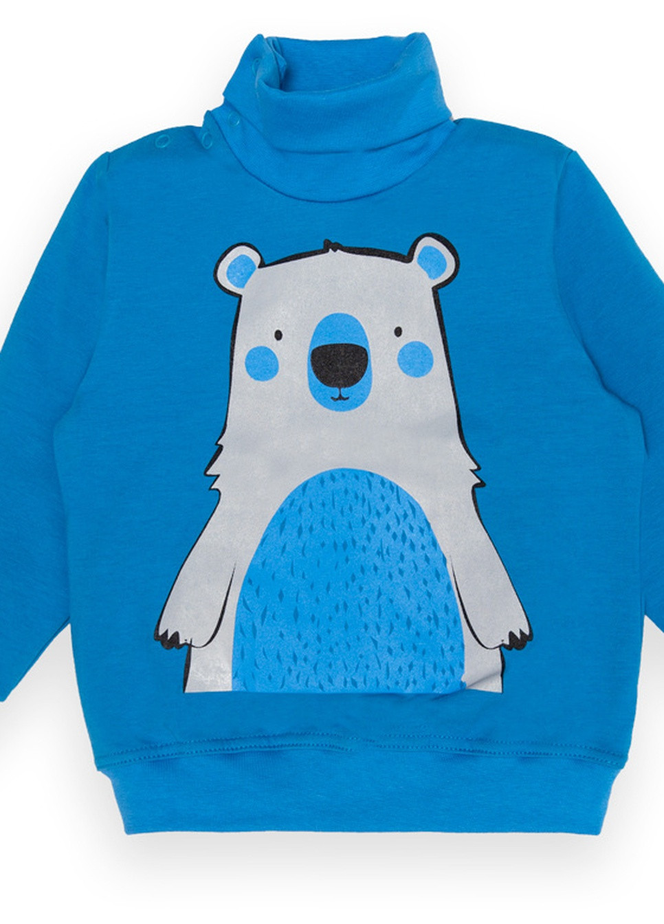 Синий зимний детский свитер для мальчика sv-22-2-8 *bear* Габби