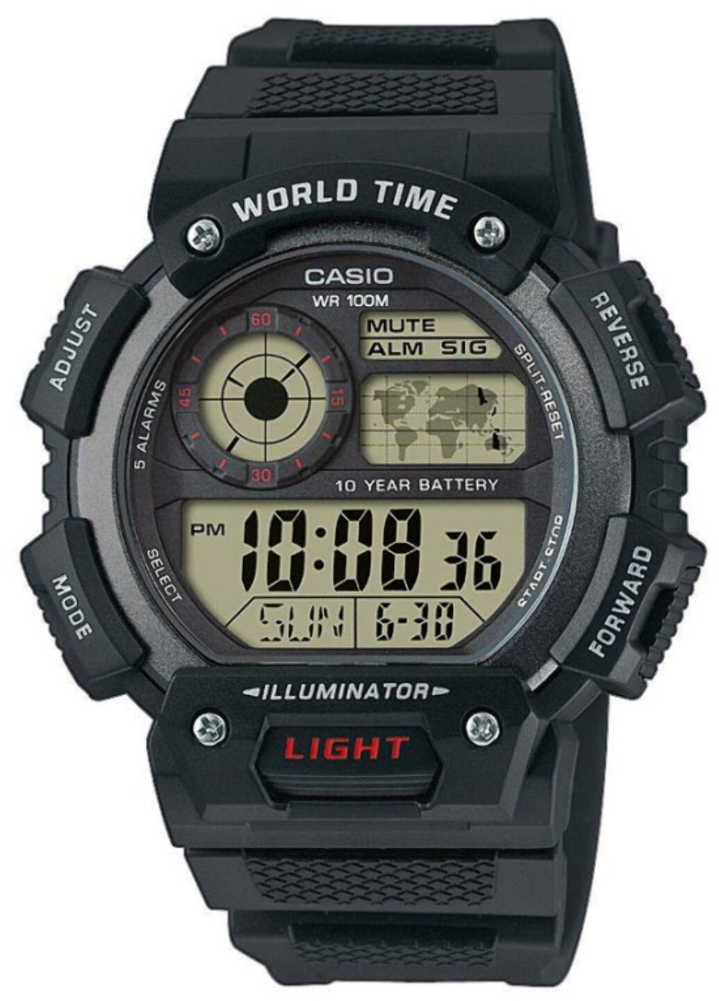 Часы наручные Casio ae-1400wh-1avef (256626005)