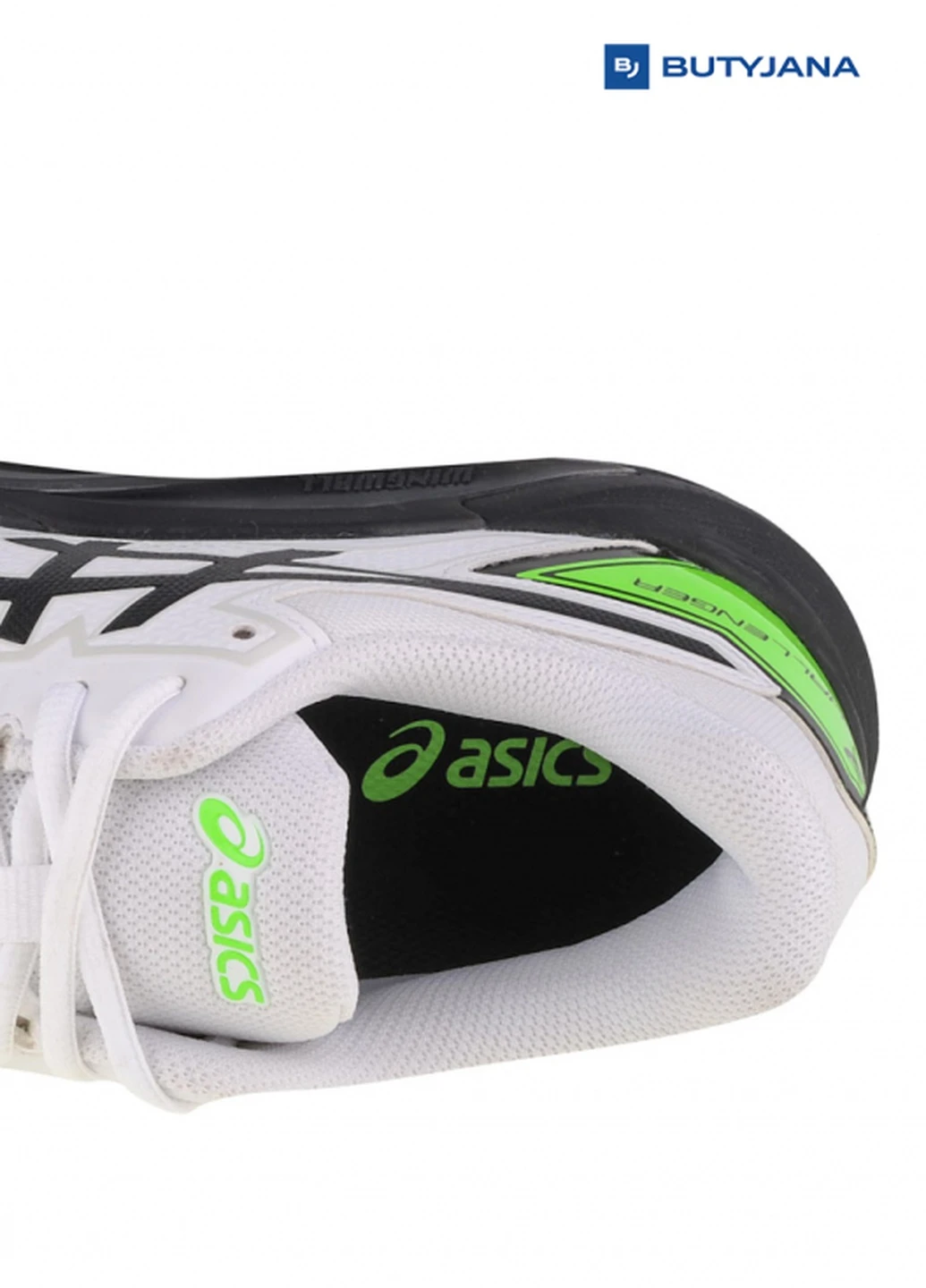 Зеленые всесезонные кроссовки мужские gel-challenger 13 white/black/green (40) 7 1041a222-100-40 Asics