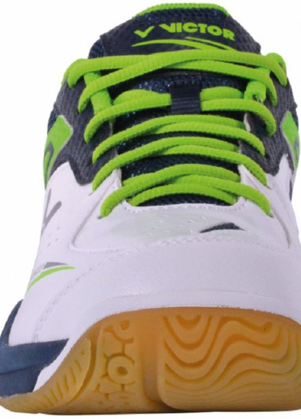 Зеленые всесезонные кроссовки мужские для сквоша a501 indoor white/green unisex - 47 a501-47 Victor