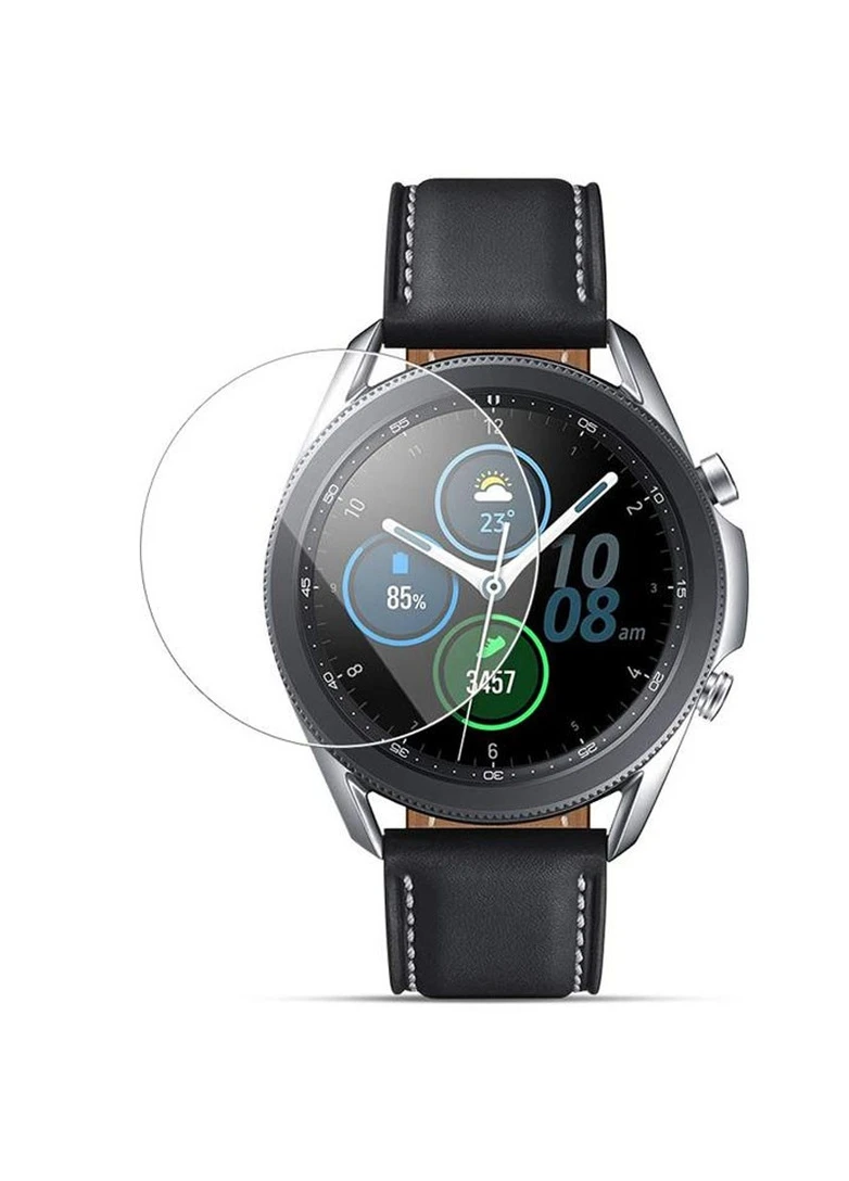 Полимерная пленка 3D (full glue) (тех.пак) для Samsung Galaxy Watch 3 45mm Прозрачный (is_00000039279_1) Epik (256638651)