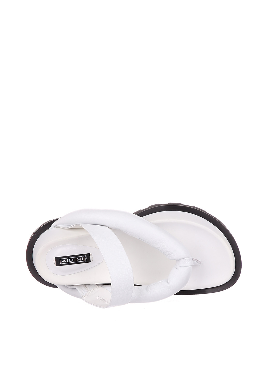 Белые шлепанцы Aidini