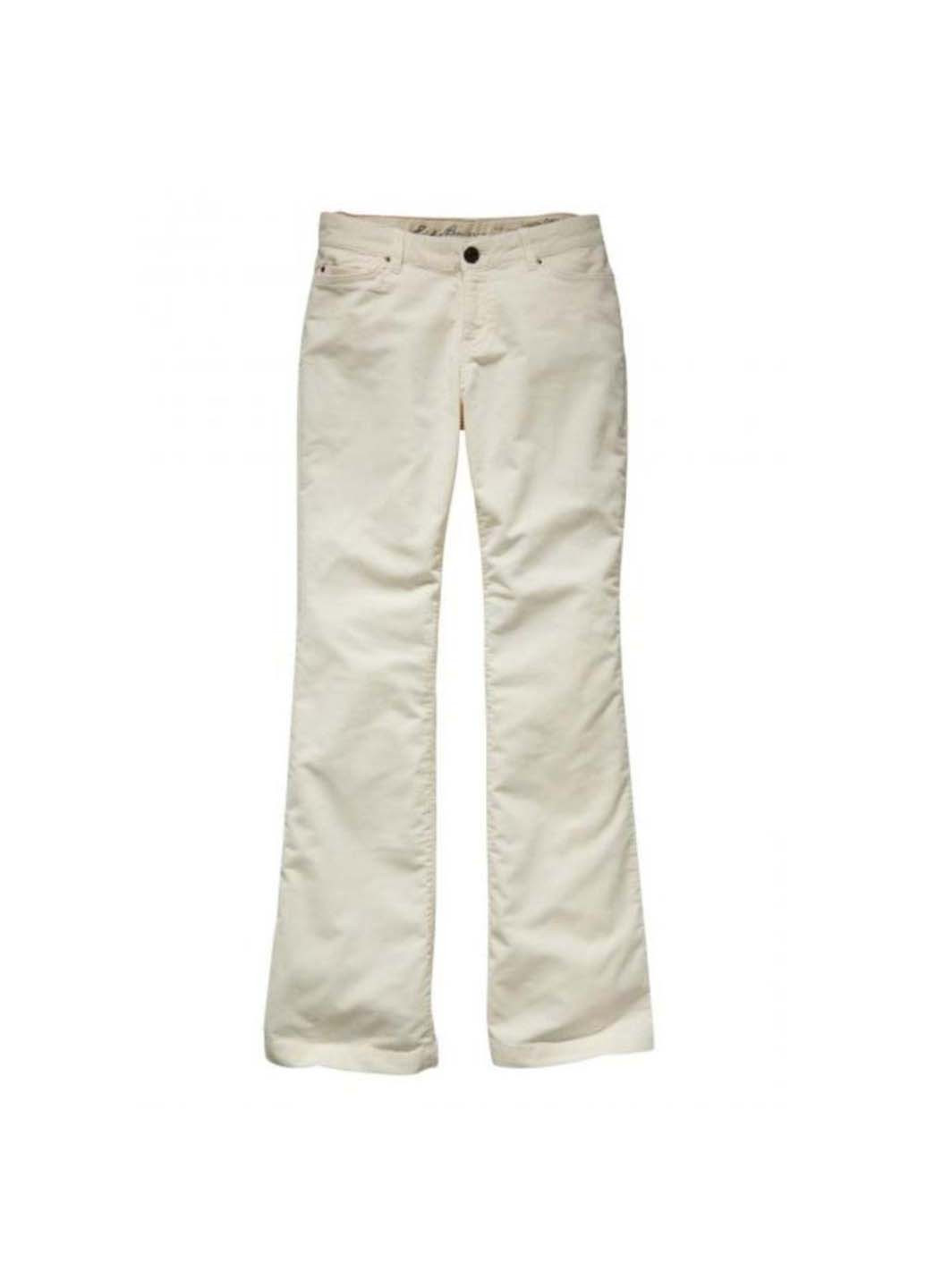 Белые кэжуал демисезонные брюки Eddie Bauer