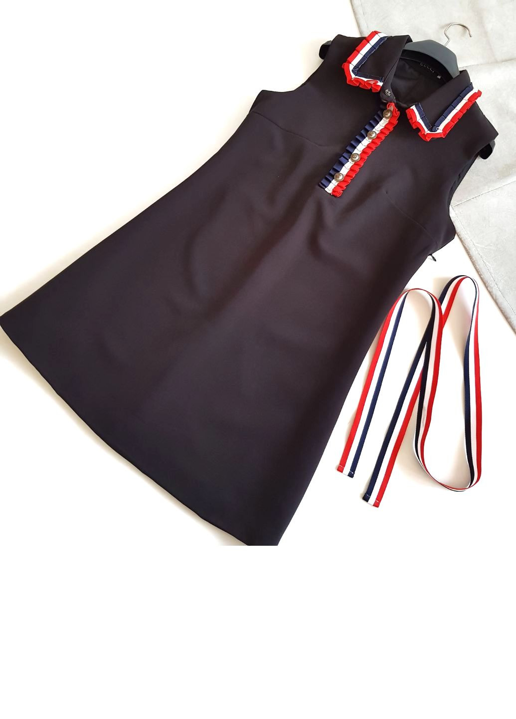 Чорна сукня чорна з пояском No Brand